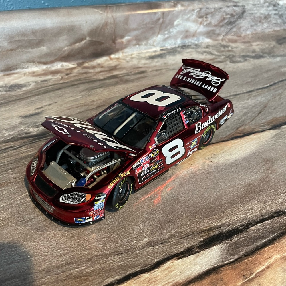 NASCAR Dale Earnhardt Jr happy Father’s Day diecast car Looks Crome No Box